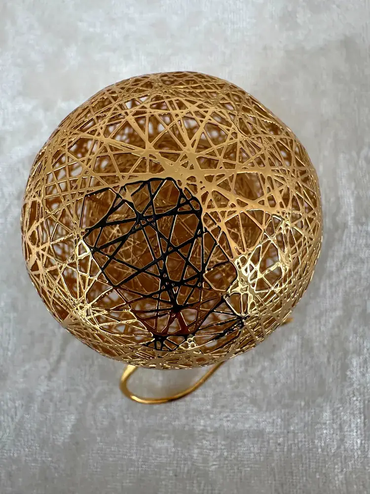 PVD coated lattice pendant